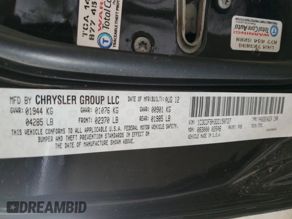 2013 Dodge Dart Rallye with VIN 1C3CDFBH3DD150727, listed as a Copart auction lot 50791865 with Not Provided miles and Salvage Title. Bid and sale history available at carsss.com. Image 12.