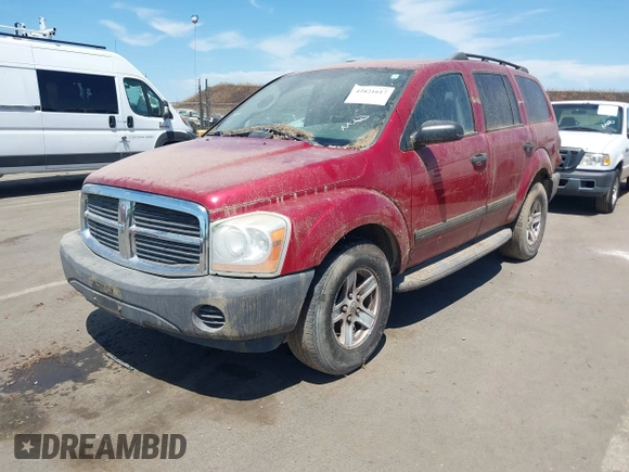 2006 Dodge Durango SXT with VIN 1D4HD38K66F140240, listed as a IAAI auction lot 42821617 with 184,198 mi miles and . Bid and sale history available at DreamBid. Image 2.
