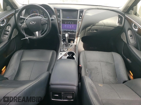 2017 Infiniti Q50 3.0t Premium with VIN JN1EV7AP1HM737016, listed as a Copart auction lot 52825655 with 98,776 mi miles and Salvage Title. Bid and sale history available at carsss.com. Image 8.