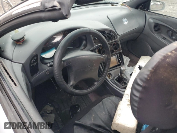 1997 Mitsubishi Eclipse GS with VIN 4A3AX35G5VE160888, listed as a Copart auction lot 80085414 with 163,683 mi miles and Salvage Title. Bid and sale history available at carsss.com. Image 8.