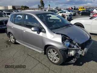 2007 Honda Fit Sport with VIN JHMGD37617S024934, listed as a Copart auction lot 78197174 with 227,377 mi miles and Salvage Title. Bid and sale history available at carsss.com. Image 4.