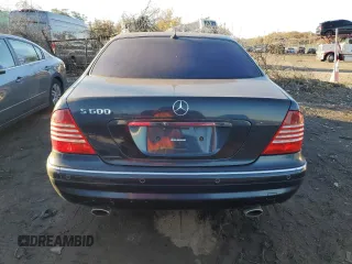 2002 Mercedes-Benz S-Class 6.0L with VIN WDBNG78J12A282359, listed as a Copart auction lot 80369004 with 198,414 mi miles and Non Repairable. Bid and sale history available at carsss.com. Image 6.
