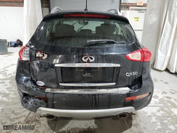 2017 Infiniti QX50 with VIN JN1BJ0RR1HM414077, listed as a Copart auction lot 51572125 with 66,425 mi miles and Salvage Title. Bid and sale history available at carsss.com. Image 6.
