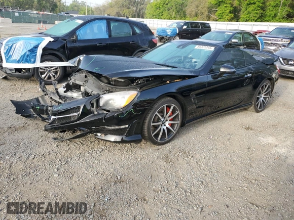 2015 Mercedes-Benz SL 63 AMG with VIN WDDJK7EA3FF031618, listed as a Copart auction lot 50321245 with 27,889 mi miles and Salvage title. Bid and sale history available at DreamBid. Image 1.