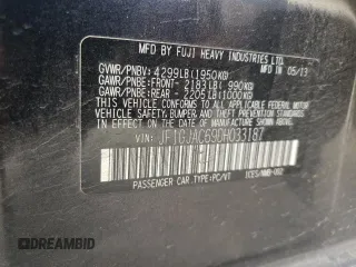 2013 Subaru Impreza Premium z VIN JF1GJAC69DH033187, wystawiony jako Copart lot #54359005 z przebiegiem 204 319 mil mil oraz Szkoda całkowita • Salvage title. Historia ofert i sprzedaży dostępna na DreamBid. Obrazek 12.