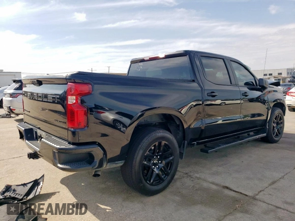 2024 Chevrolet Silverado 1500 Custom with VIN 3GCPABEK0RG245584, listed as a Copart auction lot 50540105 with 43,937 mi miles and Salvage Title. Bid and sale history available at DreamBid. Image 3.