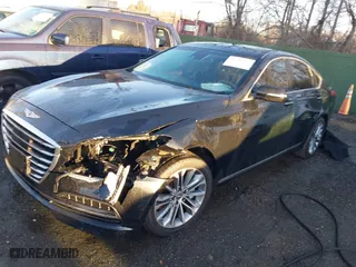 2017 Genesis G80 3.8L with VIN KMHGN4JE3HU204955, listed as a IAAI auction lot 41501931 with 83,519 mi miles. Bid and sale history available at carsss.com. Image 17.