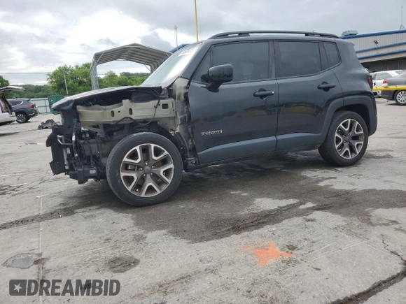 2017 Jeep Renegade Altitude with VIN ZACCJABB4HPG38515, listed as a Copart auction lot 58503415 with 104,040 mi miles and Salvage title. Bid and sale history available at DreamBid. Image 1.