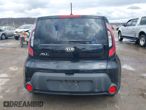 2014 Kia Soul with VIN KNDJN2A22E7001229, listed as a IAAI auction lot 41837818 with 190,304 mi miles. Bid and sale history available at carsss.com. Image 17.