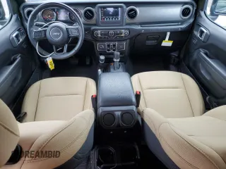 2022 Jeep Wrangler Unlimited Sport with VIN 1C4HJXDG2NW279018, listed as a Copart auction lot 87961135 with 11,015 mi miles and Salvage title. Bid and sale history available at DreamBid. Image 8.