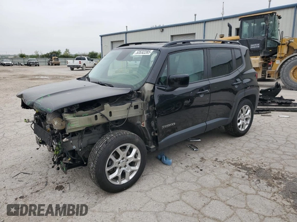 2015 Jeep Renegade Latitude with VIN ZACCJABT0FPB66817, listed as a Copart auction lot 53532285 with 69,102 mi miles and Salvage Title. Bid and sale history available at DreamBid. Image 1.