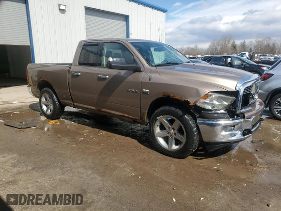 2010 Dodge 1500 TRX with VIN 1D7RV1GTXAS163264, listed as a Copart auction lot 50192525 with 283,740 mi miles and Salvage Title. Bid and sale history available at carsss.com. Image 4.