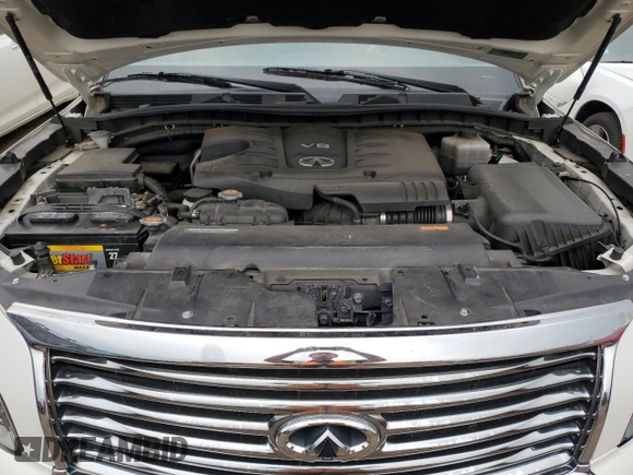 2012 Infiniti QX56 7-passenger с VIN JN8AZ2NE6C9017870, выставлен на аукционе Copart как лот 58945745 с пробегом 130 847 миль миль и Списание • Salvage title. История ставок и продаж доступна на DreamBid. Изображение 12.