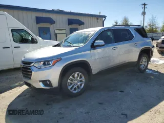 2021 Chevrolet Traverse LT Cloth with VIN 1GNERGKW6MJ203861, listed as a Copart auction lot 49358005 with 46,129 mi miles and Non Repairable. Bid and sale history available at carsss.com. Image 1.