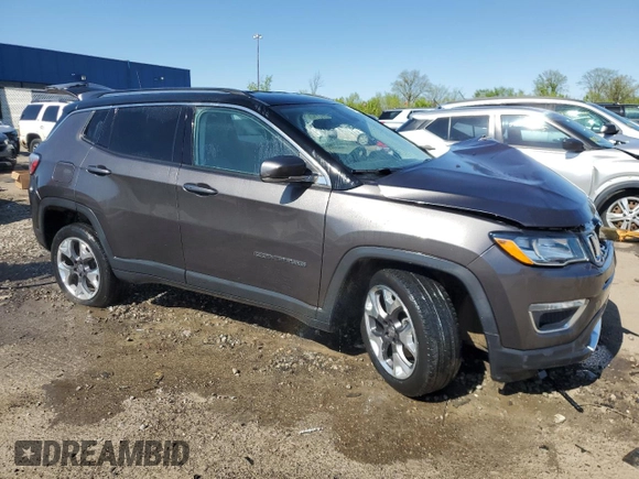 2019 Jeep Compass Limited with VIN 3C4NJDCB5KT641769, listed as a Copart auction lot 55790635 with 16,055 mi miles and Clean title. Bid and sale history available at DreamBid. Image 4.