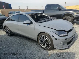 2023 Hyundai IONIQ 6 Limited with VIN KMHM54AA0PA036207, listed as a Copart auction lot 86323444 with 48,498 mi miles and Salvage Title. Bid and sale history available at carsss.com. Image 4.