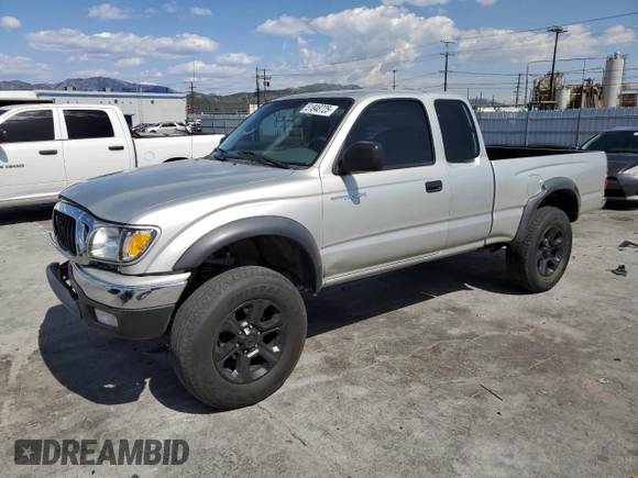 2003 Toyota Tacoma PreRunner with VIN 5TESN92N03Z180995, listed as a Copart auction lot 51848725 with 166,690 mi miles and Salvage Title. Bid and sale history available at carsss.com. Image 1.
