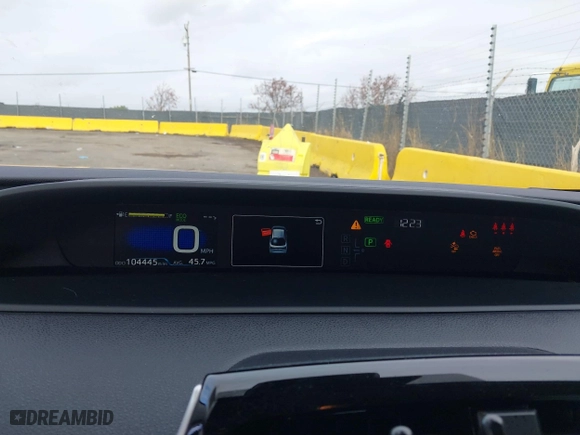 2019 Toyota Prius L Eco with VIN JTDKARFUXK3085578, listed as a IAAI auction lot 41073531 with 104,445 mi miles. Bid and sale history available at carsss.com. Image 7.