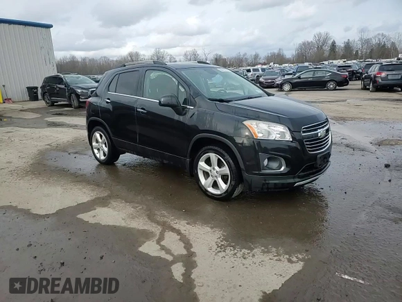 2016 Chevrolet Trax LTZ with VIN KL7CJRSB2GB562166, listed as a Copart auction lot 50413105 with 57,058 mi miles and Salvage Title. Bid and sale history available at carsss.com. Image 14.
