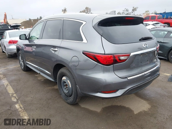 2019 Infiniti QX60 Luxe with VIN 5N1DL0MN9KC569666, listed as a IAAI auction lot 41904215 with 44,410 mi miles and . Bid and sale history available at DreamBid. Image 3.