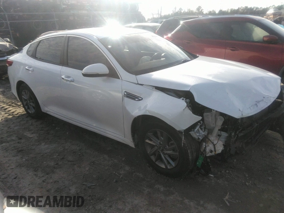 2019 Kia Optima LX with VIN 5XXGT4L36KG344923, listed as a IAAI auction lot 41101973 with 153,350 mi miles and . Bid and sale history available at DreamBid. Image 1.