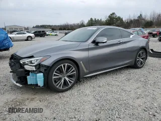 2022 Infiniti Q60 Luxe with VIN JN1EV7KK9NM600484, listed as a Copart auction lot 47219575 with 28,091 mi miles and Salvage Title. Bid and sale history available at carsss.com. Image 1.