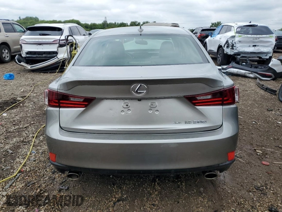 2016 Lexus IS 300/350 with VIN JTHCM1D27G5010703, listed as a Copart auction lot 58525745 with 50,046 mi miles and Salvage title. Bid and sale history available at DreamBid. Image 6.