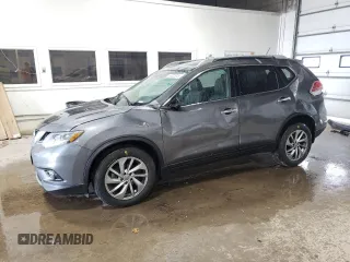 2015 Nissan Rogue SL z VIN 5N1AT2MV0FC781893, wystawiony jako Copart lot #55522515 z przebiegiem 87 474 mil mil oraz Szkoda całkowita • Salvage title. Historia ofert i sprzedaży dostępna na DreamBid. Obrazek 1.