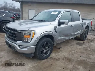 2021 Ford F-150 XL with VIN 1FTFW1E84MFA24558, listed as a IAAI auction lot 41996662 with 54,342 mi miles. Bid and sale history available at carsss.com. Image 2.