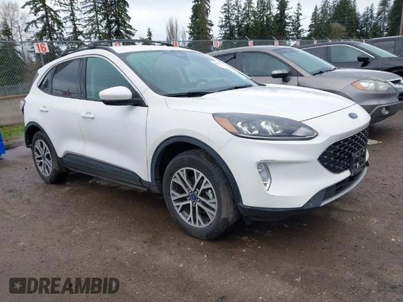2021 Ford Escape SEL with VIN 1FMCU9H91MUB35409, listed as a IAAI auction lot 41900711 with 19,295 mi miles and . Bid and sale history available at DreamBid. Image 1.