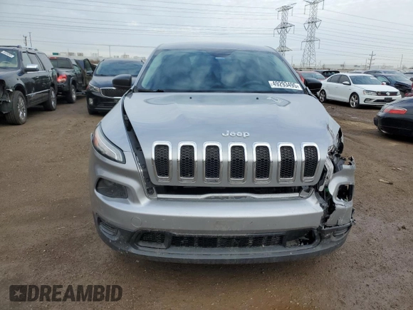 2014 Jeep Cherokee Sport with VIN 1C4PJMAB1EW222943, listed as a Copart auction lot 49293495 with 105,249 mi miles and Salvage Title. Bid and sale history available at carsss.com. Image 5.