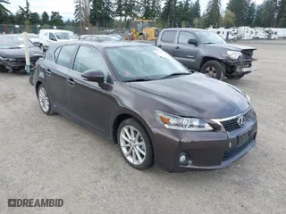 2012 Lexus CT 200h with VIN JTHKD5BH9C2058080, listed as a IAAI auction lot 41993734 with 41,912 mi miles. Bid and sale history available at carsss.com. Image 1.