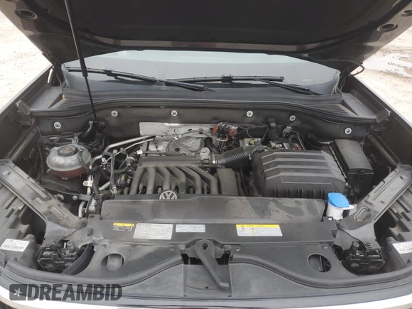 2021 Volkswagen Atlas SEL with VIN 1V2ER2CAXMC558114, listed as a Copart auction lot 55573455 with 49,296 mi miles and Salvage title. Bid and sale history available at DreamBid. Image 12.