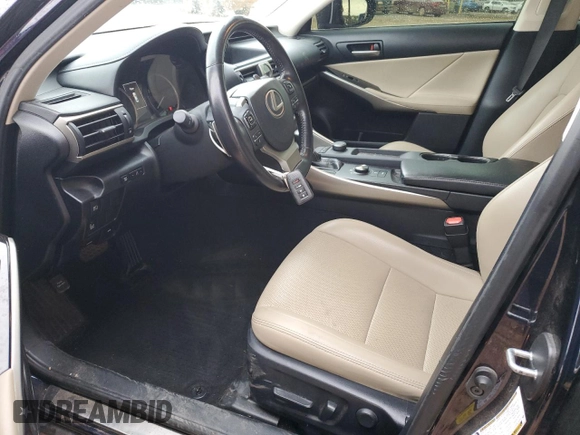 2019 Lexus IS with VIN JTHBA1D26K5092646, listed as a Copart auction lot 42962115 with 81,598 mi miles and Salvage Title. Bid and sale history available at carsss.com. Image 7.