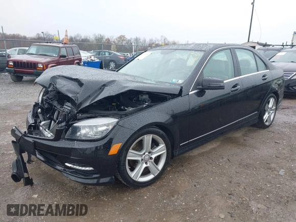2011 Mercedes-Benz C-Class C 300 Sport with VIN WDDGF8BBXBR160983, listed as a IAAI auction lot 41996335 with 63,846 mi miles. Bid and sale history available at carsss.com. Image 17.