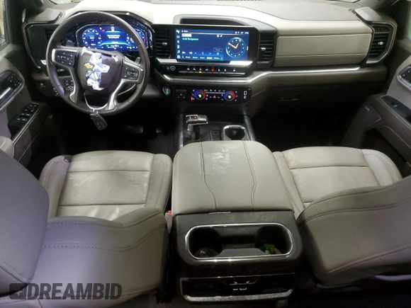 2024 Chevrolet Silverado 1500 LTZ with VIN 1GCUDGE84RZ104576, listed as a Copart auction lot 51323015 with 17,263 mi miles and Salvage Title. Bid and sale history available at DreamBid. Image 8.