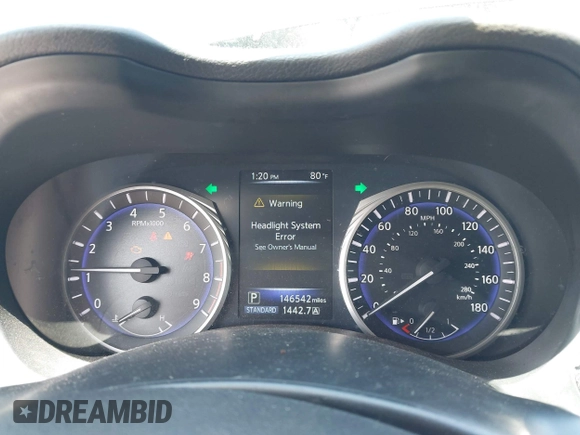 2015 Infiniti Q50 Premium with VIN JN1BV7AP8FM352195, listed as a IAAI auction lot 41968813 with 146,542 mi miles. Bid and sale history available at carsss.com. Image 7.