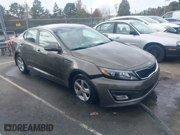 2015 Kia Optima LX with VIN 5XXGM4A72FG400848, listed as a IAAI auction lot 40802198 with 173,270 mi miles and . Bid and sale history available at DreamBid. Image 14.