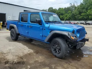 2023 Jeep Gladiator Sport S with VIN 1C6HJTAG3PL593284, listed as a Copart auction lot 57292935 with Not provided miles and Salvage title. Bid and sale history available at DreamBid. Image 4.