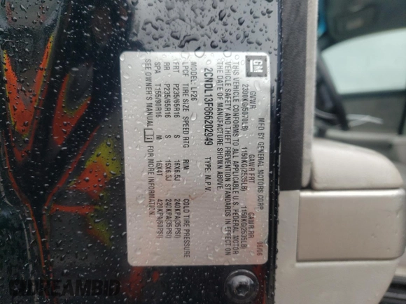 2006 Chevrolet Equinox LS with VIN 2CNDL13F866202949, listed as a Copart auction lot 72360044 with 122,717 mi miles and Salvage Title. Bid and sale history available at carsss.com. Image 14.