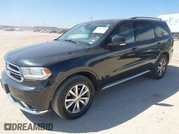 2016 Dodge Durango Limited with VIN 1C4RDHDG9GC360118, listed as a IAAI auction lot 41696388 with 217,550 mi miles. Bid and sale history available at carsss.com. Image 2.
