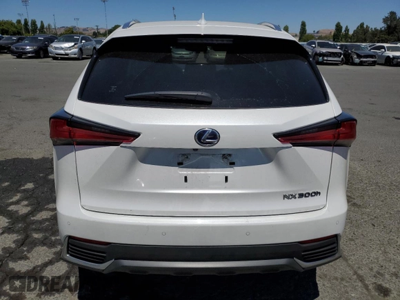 2021 Lexus NX 300h with VIN JTJGJRDZ8M5012895, listed as a Copart auction lot 62593635 with 41,210 mi miles and Salvage title. Bid and sale history available at DreamBid. Image 6.
