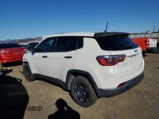 2017 Jeep Compass Sport with VIN 3C4NJCAB4HT672923, listed as a Copart auction lot 78287074 with 70,724 mi miles and Salvage Title. Bid and sale history available at carsss.com. Image 2.