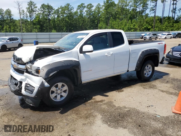 2020 Chevrolet Colorado 4WD Work Truck with VIN 1GCHTBEN5L1128355, listed as a Copart auction lot 62823624 with 62,227 mi miles and Salvage title. Bid and sale history available at DreamBid. Image 1.