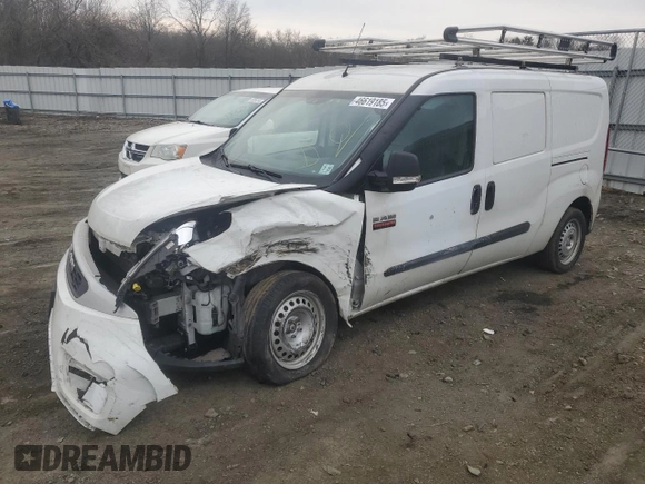 2022 Ram ProMaster City Cargo Tradesman with VIN ZFBHRFAB1N6W61829, listed as a Copart auction lot 46619185 with 112,268 mi miles and Salvage Title. Bid and sale history available at DreamBid. Image 1.