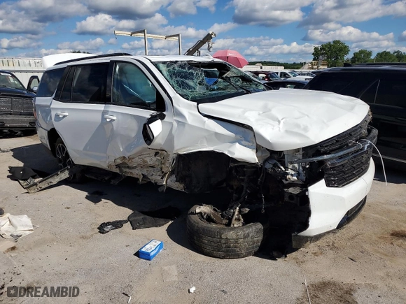 2021 Chevrolet Tahoe RST with VIN 1GNSKRKD2MR284960, listed as a Copart auction lot 60485444 with 0 mi miles and Salvage Title. Bid and sale history available at carsss.com. Image 4.