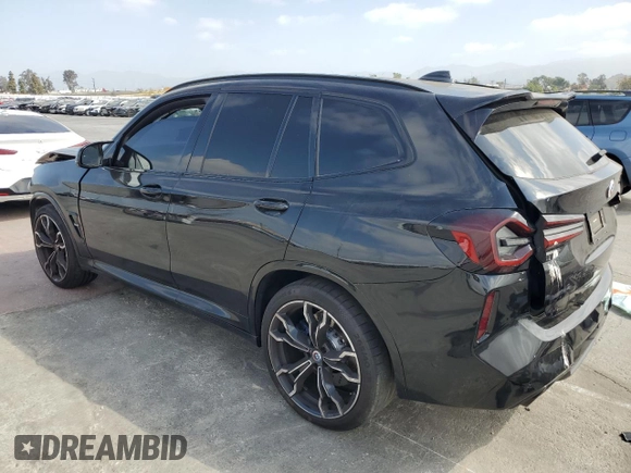 2022 BMW X3 M with VIN 5YM13EC00N9N39913, listed as a Copart auction lot 53989784 with 0 mi miles and Salvage Title. Bid and sale history available at carsss.com. Image 2.