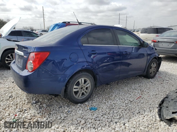 2014 Chevrolet Sonic LT with VIN 1G1JC5SB3E4141502, listed as a Copart auction lot 47993125 with Not Provided miles and Salvage Title. Bid and sale history available at DreamBid. Image 3.