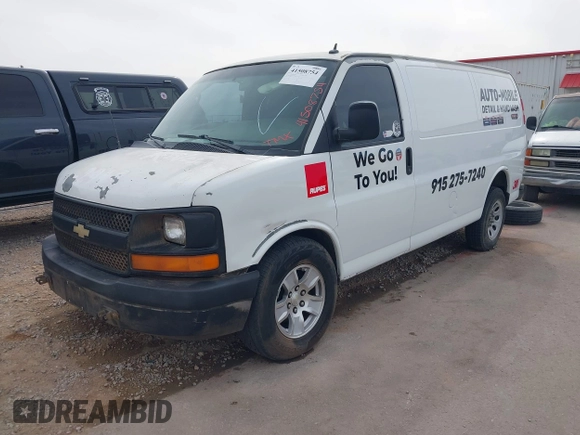 2011 Chevrolet Express Cargo z VIN 1GCSGAFX0B1134471, wystawiony jako IAAI lot #41508754 z przebiegiem 224 515 mil mil oraz . Historia ofert i sprzedaży dostępna na DreamBid. Obrazek 2.