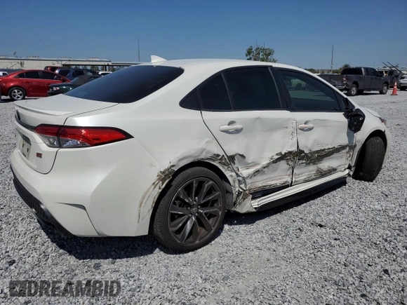 2021 Toyota Corolla SE with VIN JTDS4MCE3MJ071415, listed as a Copart auction lot 53368925 with 74,736 mi miles and Salvage Title. Bid and sale history available at carsss.com. Image 3.